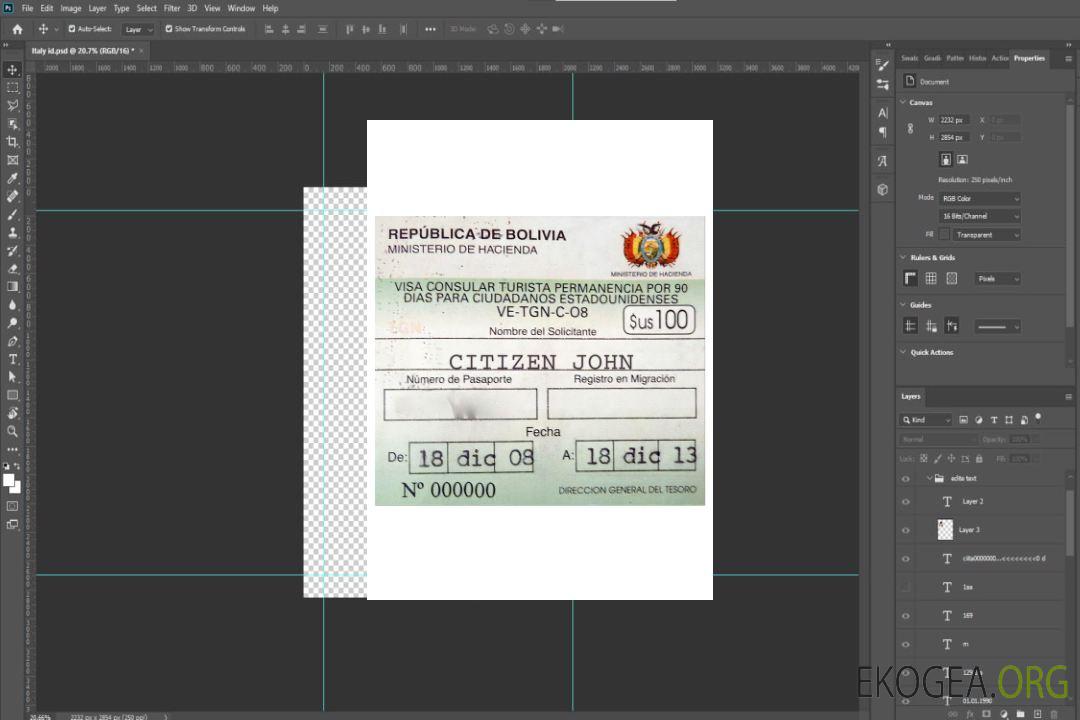 Visa de voyage pour la BOLIVIE template
